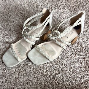 Joie Women's Braided Strap Sandals - Light Beige/Nude